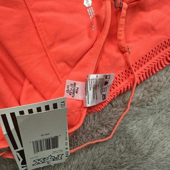 FOX WOMAN GIRLS HELLO! CAMI ORANGE CASUAL TANK Size XS/S New - Picture 8 of 12